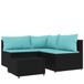 VidaXL 319797 Banc de jardin Noir