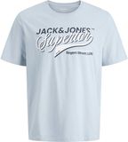 Jack & Jones T-shirt Jjelogo Tee Ss O-neck 2 Col Ss26 Sn 12288016 Celestial Blue Mannen Maat XL
