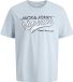 Jack & Jones T-shirt Jjelogo Tee Ss O-neck 2 Col Ss26 Sn 12288016 Celestial Blue Mannen Maat XL