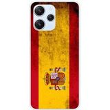 Xiaomi Siliconen hoesje compatibel met Xiaomi Redmi 12 4G, Xiaomi Redmi 12 5G Spaanse vlag