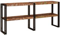vidaXL Wandtafel Multikleur 160 x 33 x 75 cm Massief Gerecycled Hout