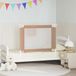 VidaXL Bedhekje peuter 100x25 cm stof taupe