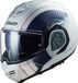 LS2 FF906 Advant Cooper Systeemhelm - Wit/Blauw - Maat XS
