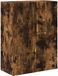 Syfax Oakwood TV-wandkast 59,5 x 31 x 80 cm Gerookt eiken Bewerkt hout