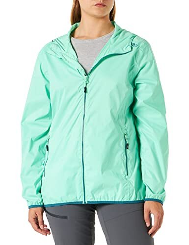 CMP Polyester regenjas met capuchon, MENTA, D38