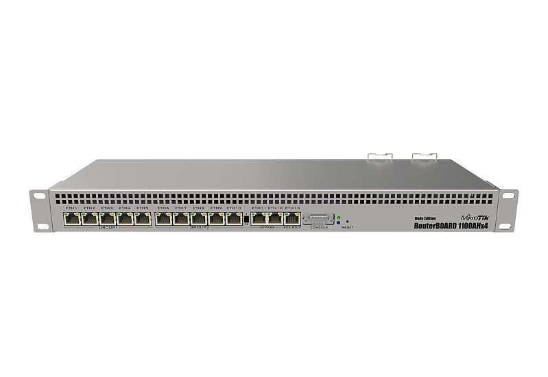 MikroTik RB1100AHx4 Dude Edition - Bedrade Router - Zilver