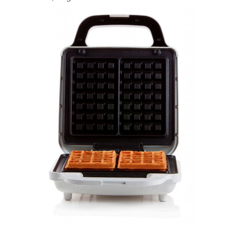 Domo DO9222W Wafelijzer - 2 Wafels - 900W - Zwart/Wit