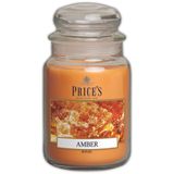 Price's - Amber Grote Jar Candle - Zoete, Heerlijke, Kwaliteitsgeur - Langdurige Geur - Tot 150 Uur Brandtijd