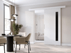 CLUNOA Porte coulissante 106 cm blanc