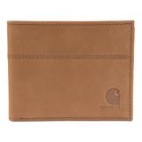 Carhartt Portefeuilles décontractées en cuir de selle pour hommes, disponibles en plusieurs styles et couleurs, marron (pliage double), taille unique