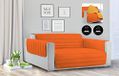 Sogni e Capricci Waterdichte Trendy Gewatteerde Sofa Cover Oranje/Geel, 3 Plaatsen, 3 Zitplaatsen