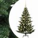 vidaXL Kunstkerstboom met kerstbal 150 cm 150 LED's Warmwit PE & PVC