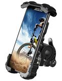 Lamicall Fiets Telefoonhouder, Motorfiets Telefoonstandaard - Universele 360 Roterende Houder Standaard voor iPhone 11 Pro Xs Max XR X 8 7 6S Plus, HUAWEI, Samsung S10 S9 S8, andere Telefoons - Zwart