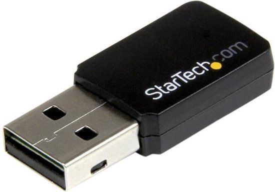 StarTech.com USB 2.0 AC600 - WiFi Adapter - Dual-band - 600 Mbps - Zwart