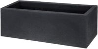 Pro Garden Bloempot Norma Rechthoekig 80 cm – Antraciet – Polyethyleen