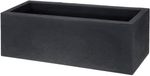 Pro Garden Bloempot Norma Rechthoekig 80 cm – Antraciet – Polyethyleen
