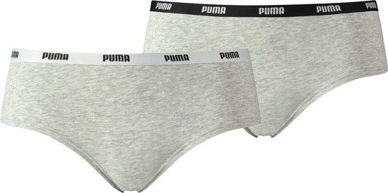 PUMA Iconic 2P Dames Hipster - Grijs - Maat S