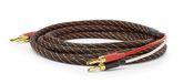 Dynavox Perfect Sound Flex luidsprekerkabel, geconfectioneerd, extreem flexibel, hifi-kabel met vergulde bananenholle stekkers, verliesvrije signaaloverdracht, zeer zuiver OFC-koper, paar, lengte 3 m
