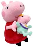 Peppa Bandai Peppa Pig With Baby Knuffelbeer Roze Kinderen