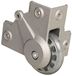 Adam Hall Hardware 37451 S - Verzonken hoekwiel met zacht wiel 75 mm