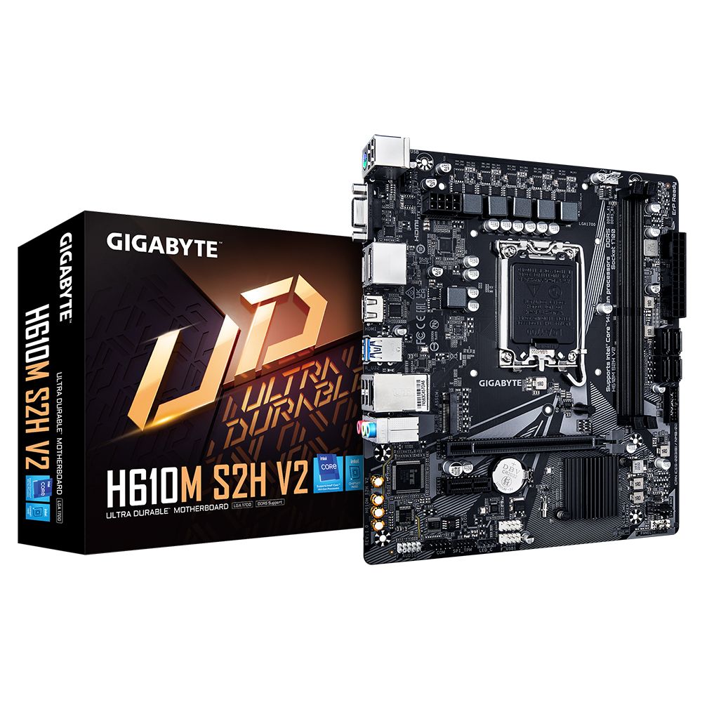 Gigabyte H610M S2H V2 | Intel H610 | LGA 1700 | DDR5 | Micro ATX