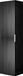 3xE living Colonne de salle de bain, blanc mat, 35 x 136 x 27 cm, noir avec poignée argentée