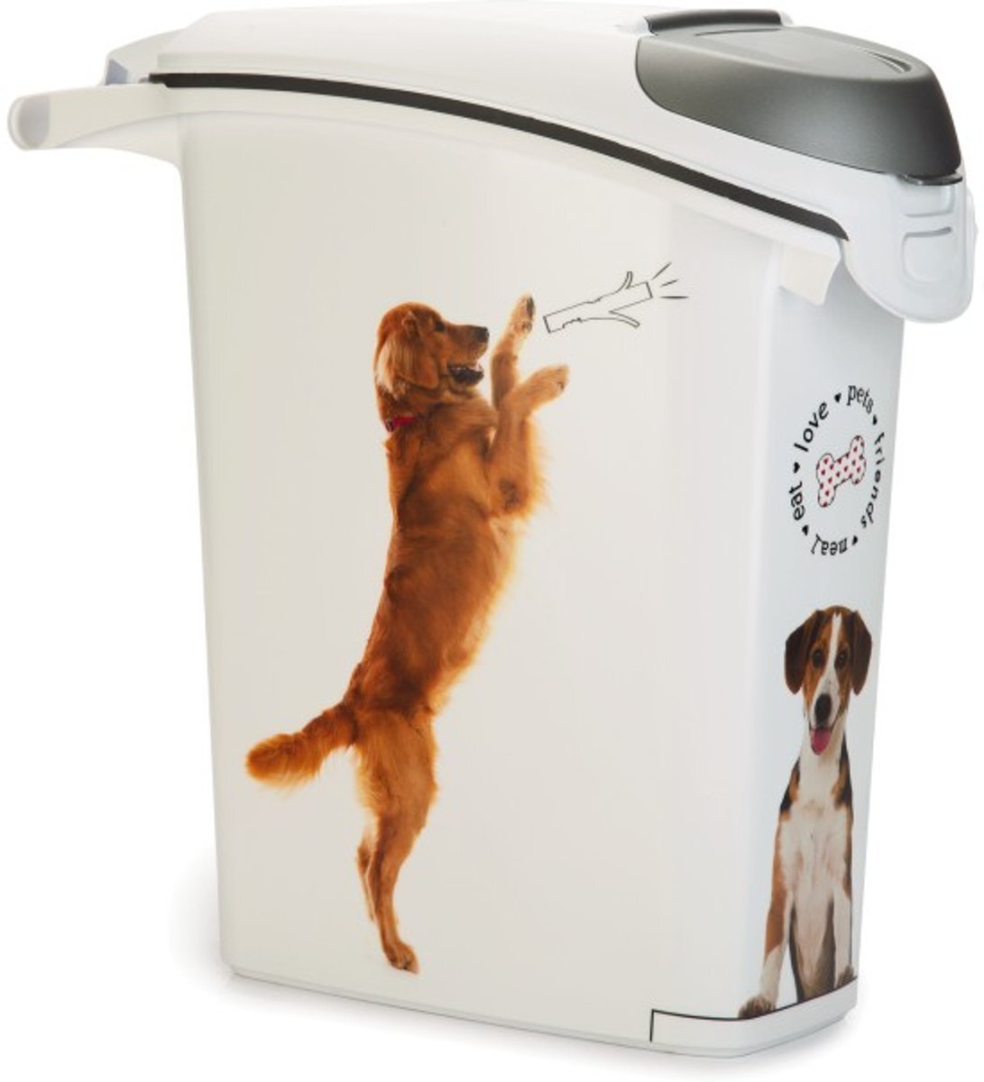 Curver - Voedselcontainer Hond - Wit - 23L - 10kg wit