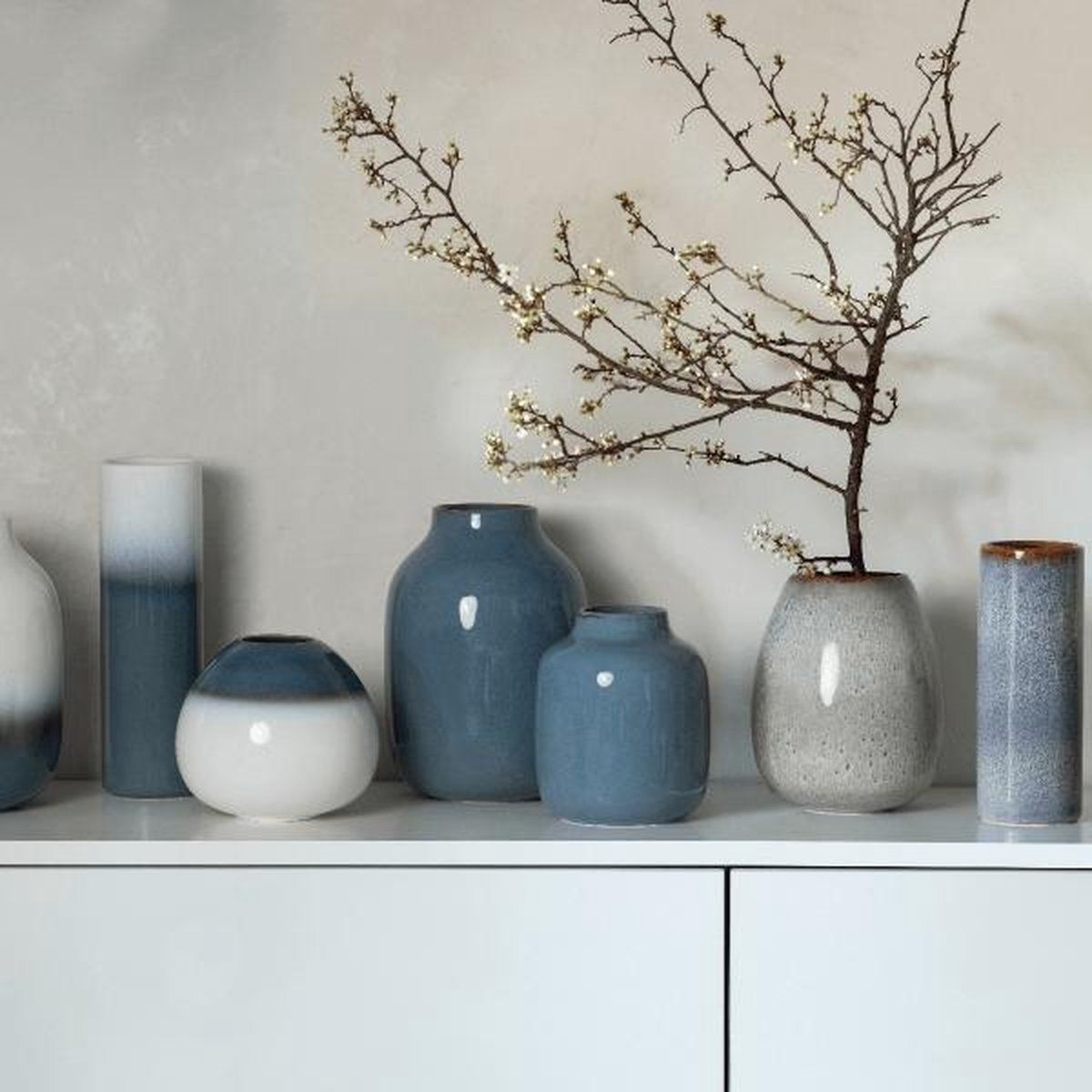 Villeroy & Boch Lave Cylinder Vaas Beige 20 cm