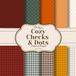 Cozy Checks & Dots Pattern Paper