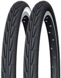 Michelin Diabolo City 24" X 1 3/8 X 1 1/4 Stevige Urbanband Zwart