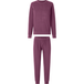 ESMARA® Pyjama-Set aus Frottee für Damen (bordeaux, L (42/44))