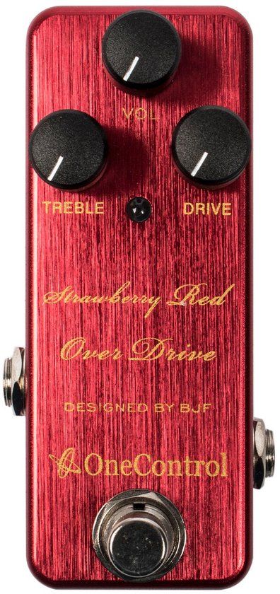 One Control Strawberry Red Over Drive pedaal