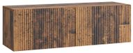 Support mural meuble TV 98 x 31 x 30 cm Vieux bois Bois transformé