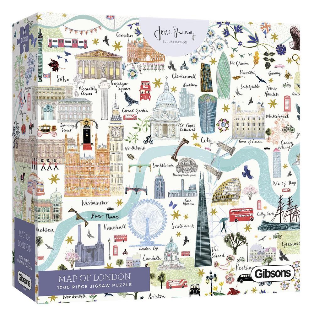 Gibsons Map of London Puzzel (1000 stukjes)