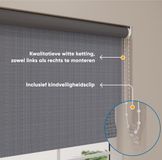 DTCH Rolgordijn Easy Blended - Verduisterend - Steel Grey - 240 x 190 cm