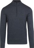 No Excess Timeless basics trui met halve rits