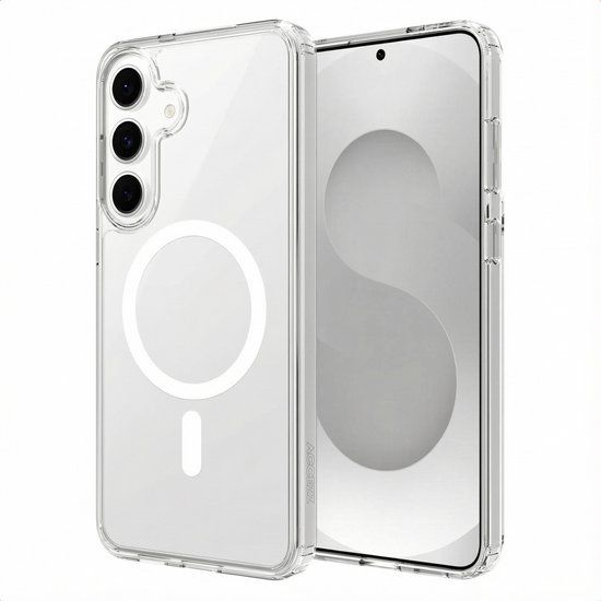 Accezz Xtreme Impact Backcover met MagSafe voor de Samsung Galaxy S25 FE - Transparant