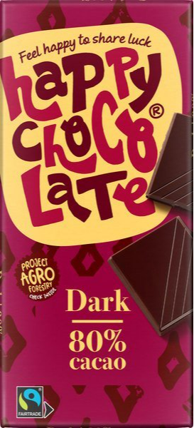 Happy Chocolate Happy Chocolate Dark 80% Cacao