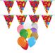 Folat Verjaardag 14 jaar feestartikelen set - 50x ballonnen - 3x leeftijd print vlaggenlijnen