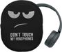 kwmobile Hoes voor Headset / Overear headphone - Neopreen - Wit/Zwart - Don't Touch My Headphones Design