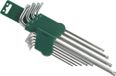 Jonnesway Jeu de clés Torx, type "L", complet avec 9 pièces. Clés 5 branches très longues. Numéro d'article : H16109S