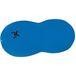 CanDo Gymnastiekrol/motoriekbal/fitnessbal in pindavorm - Peanut Ball - blauw, 80 cm x 130 cm