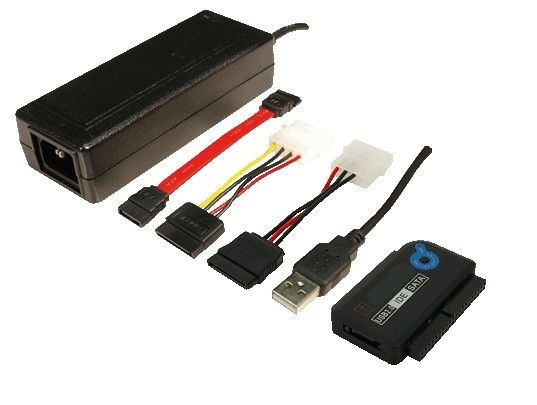 LogiLink Adapter USB 2.0 to 2.5 + 3.5 Zoll IDE + SATA HDD OTB