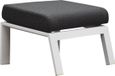 AVH-Collectie AVH Outdoor Tuinmeubelen Vegas voetenbank aluminium wit