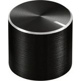 TRU COMPONENTS TC-11613864 Bouton rotatif Avec marquage de bouton Noir (Ø x h) 15 mm x 13 mm Aluminium, Plastique 1 pièce(s)