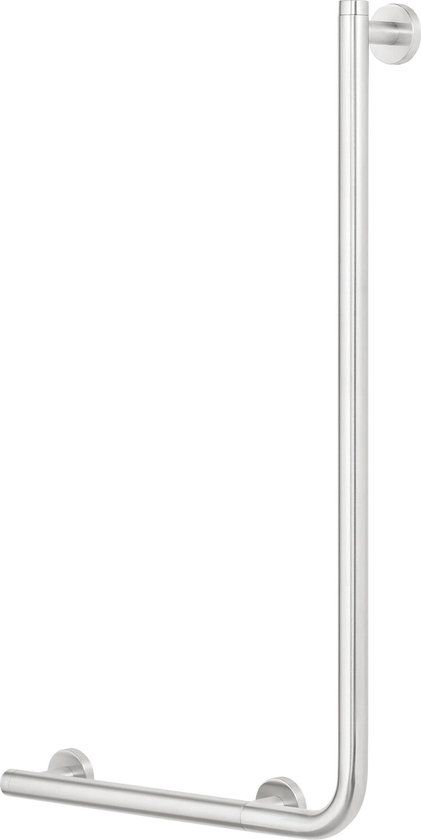 Tiger Boston Comfort & Safety Wandbeugel rechts 90º - RVS geborsteld