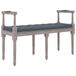 VidaXL Bankje 110x40x70 cm fluweel donkergrijs