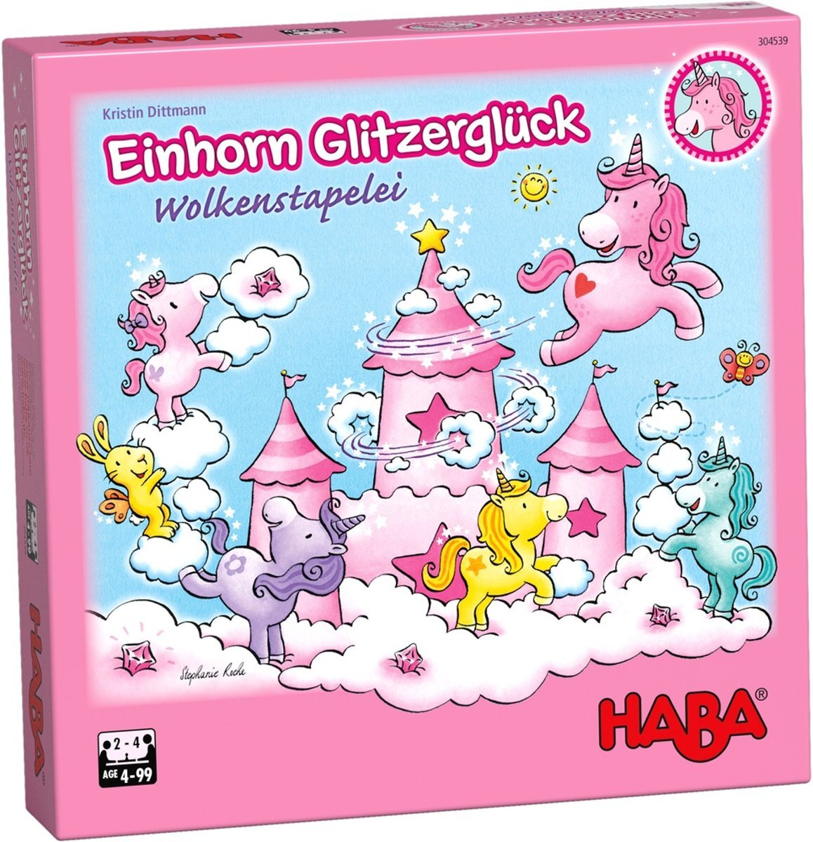 Haba Spiel - Einhorn GlitzerglÃ¼ck - Wolkenstaplei