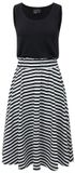 Forplay May Dames Midi-jurk - zwart/wit - XXL