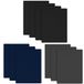 Euqvunn Nylon Reparatiepatch, 10 Stuks Zelfklevende Tentreparatiepatch (20 cm x 15 cm), Zware Nylon, Waterbestendig, Stoffen Reparatietape Voor Tenten, Jassen, Rugzakken (zwart/blauw/grijs)